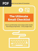 The Ultimate Email Checklist PDF