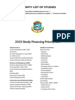 Priority List of Studies - Division Study Financing St. Maarten PDF