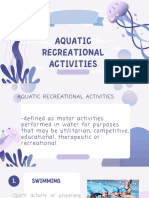Aquatic Recreational Activities PDF