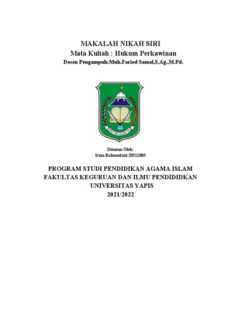 Makalah Hukum Perkawinan Pdf