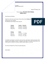 Middle School Timings Notice PDF