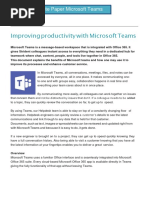 Microsoft Teams White Paper PDF