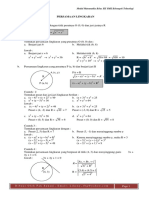 Persamaan Lingkaran XI PDF