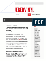 Direct Metal Mastering (DMM) - UBERVINYL PDF