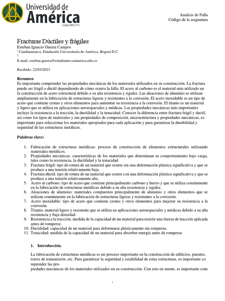 Trabajo Analisis De Falla Pdf Pdf