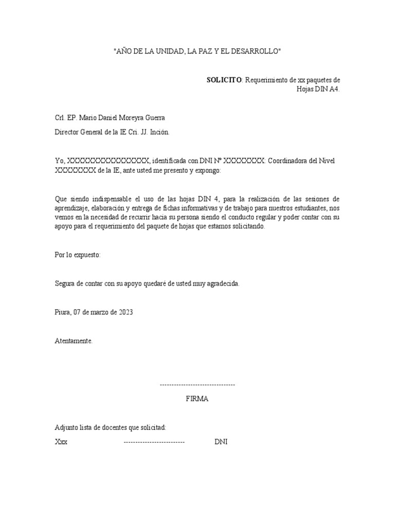 Solicito Papel | PDF
