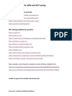 API TestingDemoSites PDF