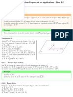 Cours Du Produit Scalaire 2bac PC