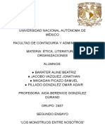 Ensayo Mounstros PDF