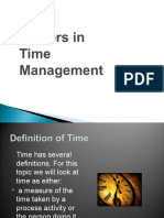 Factors in Time Management