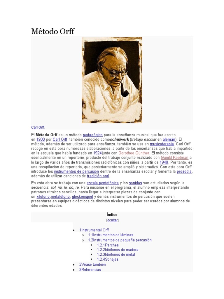 Método Orff | PDF