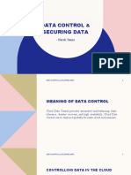 Data Control & Securing Data