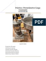 Reporte Permeametro Carga Constante PDF