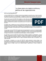 2023 Artículo ISO 9001 - La Clave para La Mejora Continua PDF