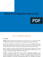 Tema 8. El Registro Mercantil.v2 PDF