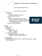 Increngatura Spermatophyta - Subincrengatura Angiosperme PDF