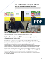 Sem Ter Vencido em Nenhuma Das Principais Cidades PT Discute Chapa Própria Ou Aliança em Capitais PDF