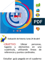 Prueba Historia Tercero Puntos Cardinales y Coordenadas Geograficas PDF
