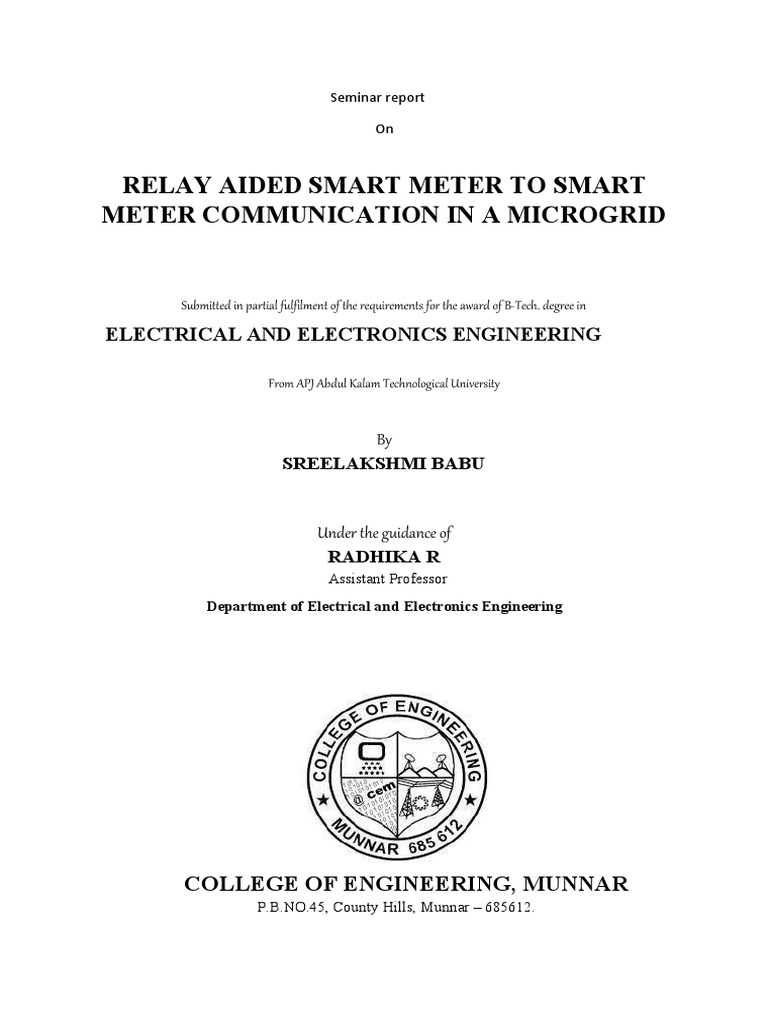 Relay aided simultaneous smart meter to smart meter communication and