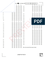 OMR Answer Sheet (50 Questions) (PaperSurvey - Io) PDF