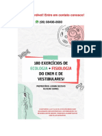 180 Exercícios de Ecologia e Fisiologia para Enem e Vestibulares