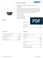 SKF 23044 CC - W33 Specification PDF