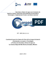Cuestionario Sobre Implementacion de R&R en Cuenca Baja Rio Bravo MODULO IV-1