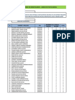 Lista de beneficiarios del proyecto de agua potable y desague en Patacancha, Jauja