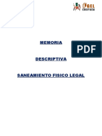 Memoria Descriptiva Saneamiento