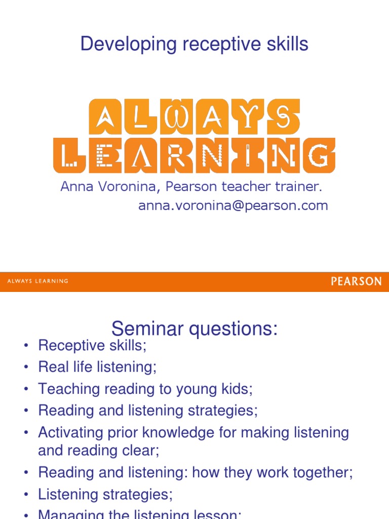 Developing Receptive Skills Pdfdrive Pdf Pdf Reading