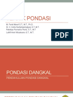 Teknik Pondasi - Pengantar Pondasi Dangkal PDF