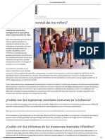 ¿Qué Es La Salud Mental de Los Niños - PDF