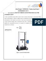 Experiment No.5 - Stress Concentration Effects PDF