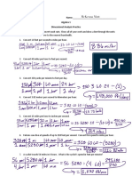 Dimensional Analysis Worksheet PDF