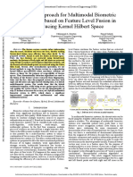 A Hybrid Approach For Multimodal Biometric Recognition Based On Feature Level Fusion in Reproducing Kernel Hilbert Space PDF