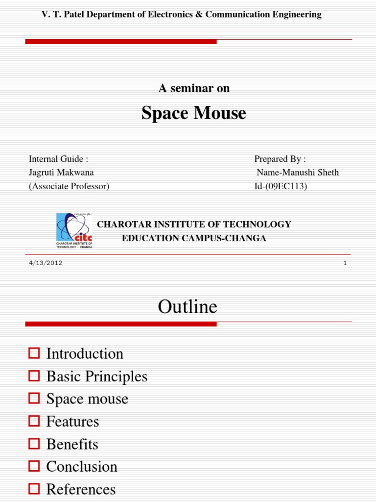 Space Mouse: 3D Controller Overview | PDF | Touchscreen | Engineering
