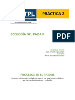 Practica 2 - Ecolg Del Paisaje PDF