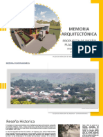 MEDINA-Memoria Arquitectonica Plaza de Mercado PDF