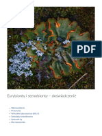 Eurybionty I Stenobionty - Doswi PDF