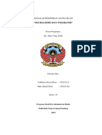 Makalah Pluralisme Dan Toleransi PDF