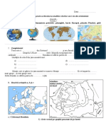 Geografie CLASA A 4 A