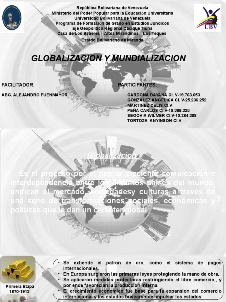 Diapositivas Globalizacion Descargar Gratis Pdf Globalización