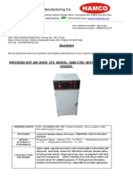 PRECISION OVEN STD MODEL Quotation PDF