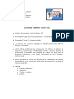 DISEÑO DE SISTEMAS DE GESTION Trabajo 1