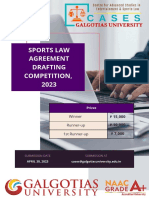 Sports Law Agreement Drafting Competition
