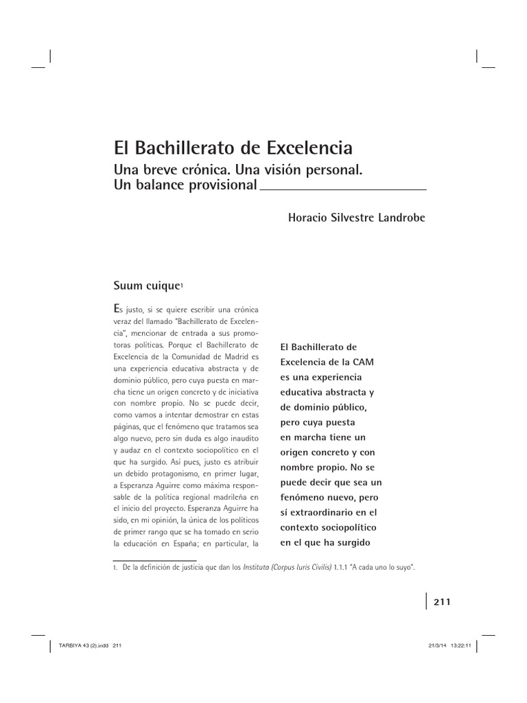 Bachillerato De Excelencia Consulting