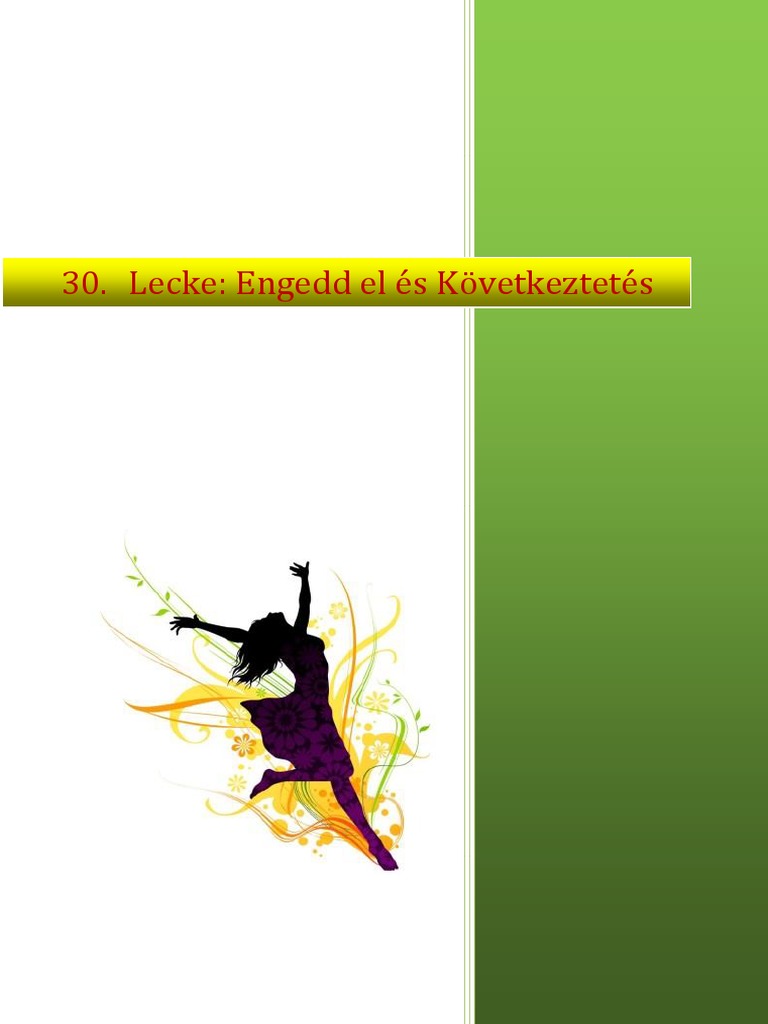 Lecke - Engedd El És Következtetés PDF | PDF