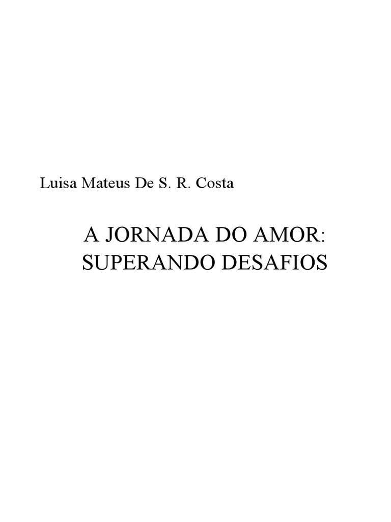 A Jornada Do Amor Superando Desafios | PDF