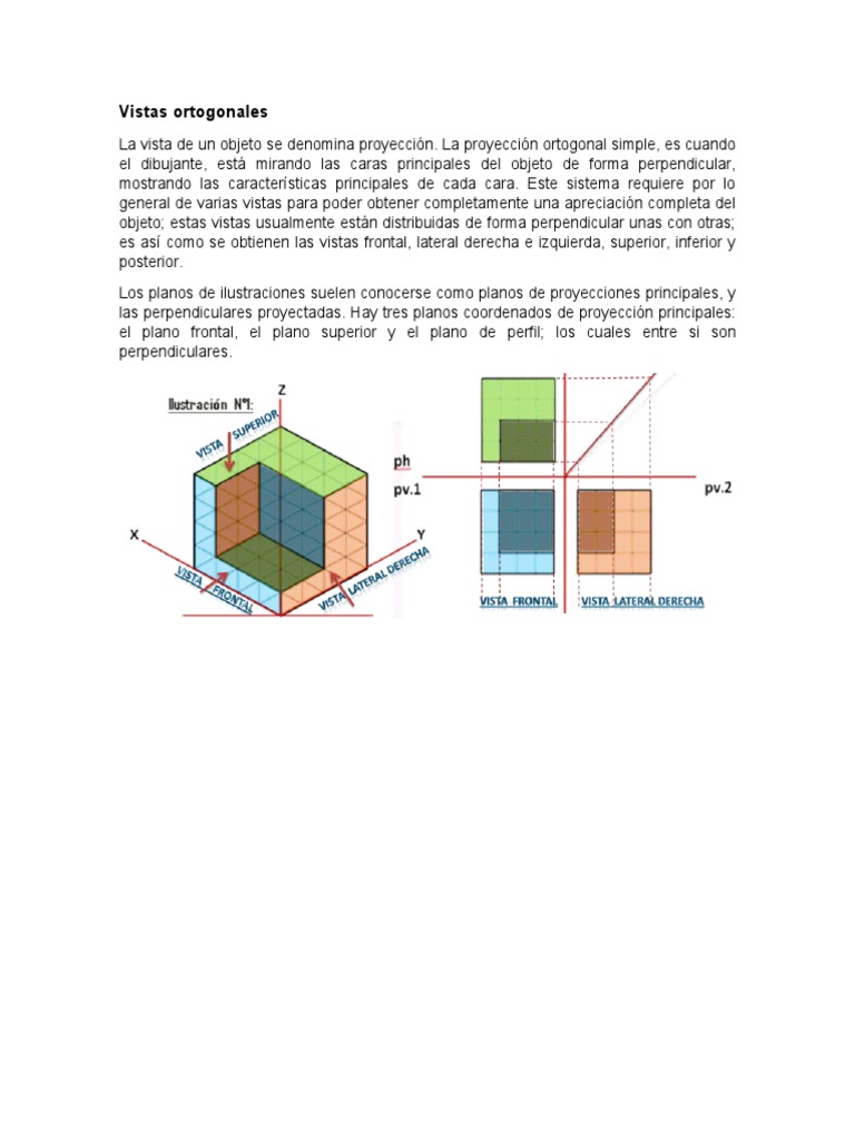 Proyección Ortogonal de Objetos | PDF