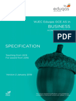 Eduqas As Business Spec From 2015 PDF